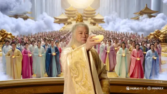 视角一：天界庆典

天界举办盛大的庆典，庆祝三界和平的重生。众仙齐聚一堂，欢声笑语。玉帝亲自主持庆典，他举起酒杯，高声说道：“此次大劫，我等众仙齐心协力，终于守护了三界和平。让我们共同举杯，庆祝这来之不易的胜利！”众仙纷纷举杯响应，气氛热烈而庄重。

视角二：魔界遗孤的成长

魔界遗孤在逃亡的过程中，意外地被一位隐居的仙人所救。仙人见他可怜，便收他为徒，传授他仙法。遗孤在仙人的教导下逐渐成长，他虽然心中仍怀有对天界的仇恨，但在仙人的感化下，他开始明白和平的重要性。他望着天空中的祥云，心中暗暗发誓，要以自己的力量守护三界和平。

视角三：人间繁荣

人间在修士们的帮助下逐渐恢复繁荣。百姓们安居乐业，生活富足。一位商人望着熙熙攘攘的街道，感慨地说道：“多亏了那些修士，我们才能过上如此美好的生活。”他决定出资修建一座庙宇，供奉那些为守护人间而牺牲的修士们。 by Hailuo AI Video Generator