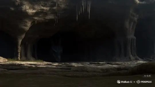一条塬从溶洞钻出来变成龙飞到云端 by Hailuo AI Video Generator
