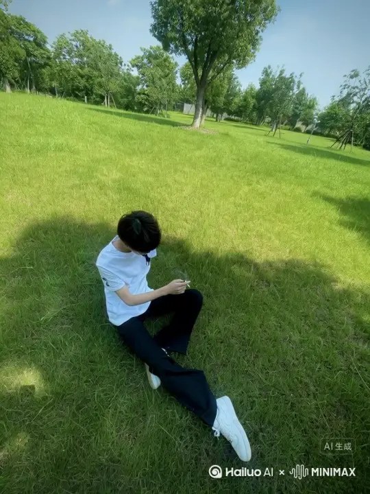 帮我生成一个视频：让图片中的场景动起来，人物变成无数红色颗粒消失在视频中，向右吹走，原比例。比例 16:9，时长 5s，模型 高品质 by Hailuo AI Video Generator