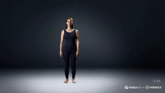 人物化成灰往右边慢慢的飞 最后消失 人物不动 画质不动 by Hailuo AI Video Generator