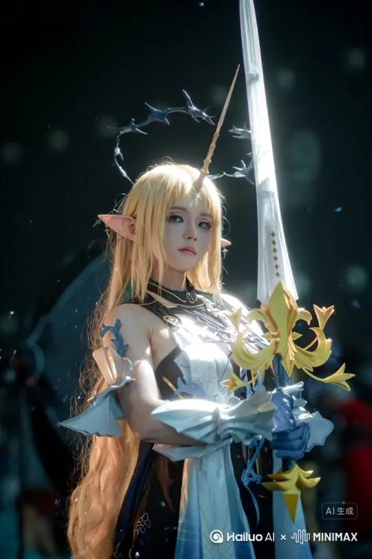 低角度仰拍拉镜头环绕运镜，要求画面特效极致震撼。 by Hailuo AI Video Generator