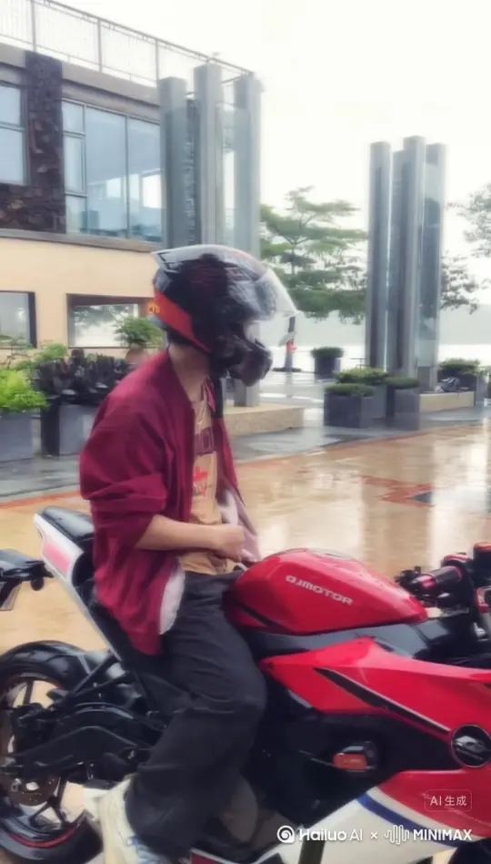 帮我生成一个视频：让图片中的场景动起来，人物和车变成无数玫瑰红色颗粒消失在视频中，向右吹走，原比例。比例 16:9，时长 5s，模型 高品质[右移,左摇,跟随] by Hailuo AI Video Generator