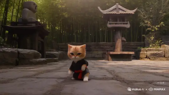 功夫小猫 by Hailuo AI Video Generator