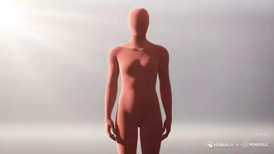 Without any warning, the figure's body
begins to split into dull red particles,
which should drift slowly, instead of
emitting light or reflecting, to ensure that
the disintegration looks smooth,
consistent in scale and direction, without
background distortion. As his hand
dissolves, his body continues to
disappear, one particle at a time, until
only floating dust disappears in the sun. by Hailuo AI Video Generator
