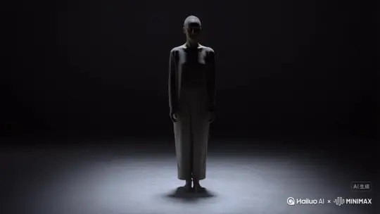 人物化成灰 by Hailuo AI Video Generator