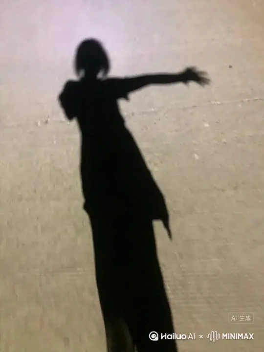 帮我生成一个视频：让图片中的场景动起来，人物变成无数灰色颗粒消失在视频中，向右吹走，原比例。比例 16:9，[右移,左摇,跟随]时长 5s，模型 高品质 by Hailuo AI Video Generator