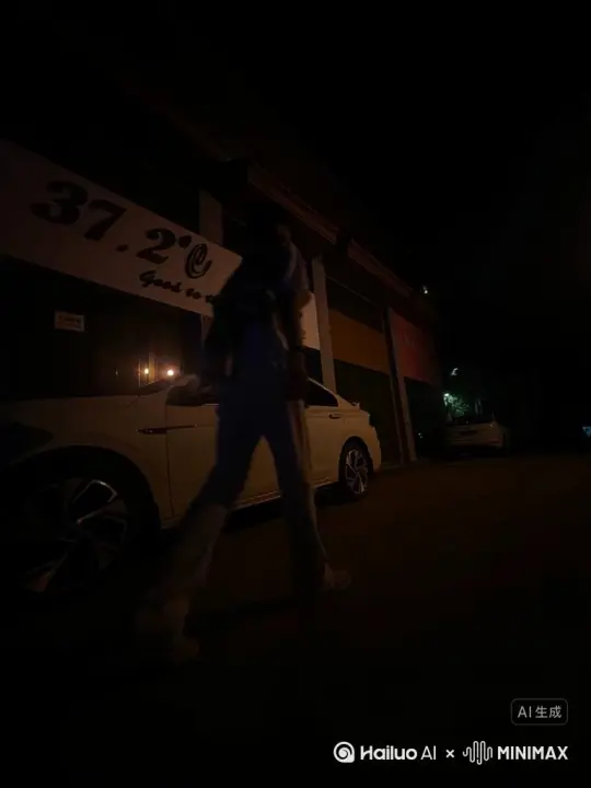 帮我生成一个视频：让图片中的场景动起来，人物变成无数灰色颗粒消失在视频中，向右吹走，原比例。比例 16:9，时长 5s，模型 高品质[右移,左摇,跟随] by Hailuo AI Video Generator