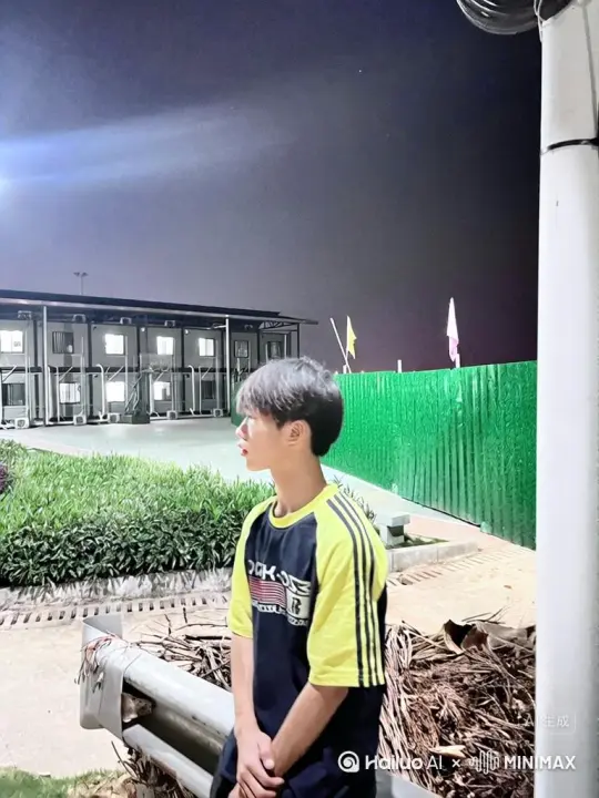 帮我生成一个视频：让图片中的场景动起来，人物变成无数红色颗粒消失在视频中，向右吹走，原比例。比例 16:9，时长 5s，模型 高品质 by Hailuo AI Video Generator