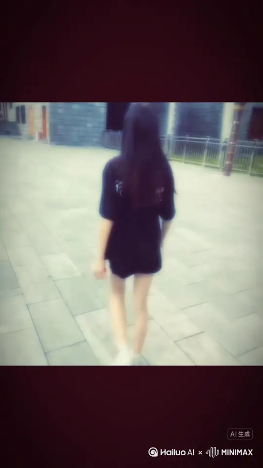 让图片中的场景动起来，向右吹走原比例帮让图片中的场景动起来，人物变成无数红色花瓣颗粒消失在视频中，向右吹走，原比例。比例 16:9，时长 5s，模型 高品质 by Hailuo AI Video Generator