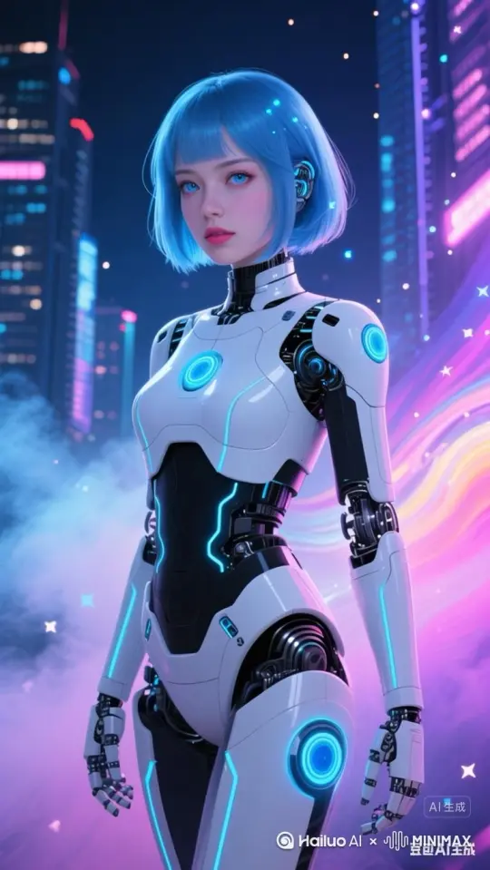 人物表情逐渐黑化，从迷茫到信念坚定到一抹邪恶。[下降,上摇] by Hailuo AI Video Generator