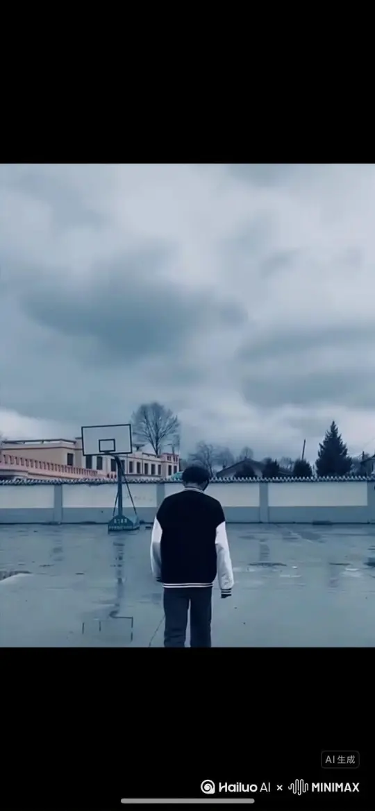帮我生成一个视频：让图片中的场景动起来，人物变成无数灰色颗粒消失在视频中，向右吹走，原比例。比例 16:9，时长 5s，模型 高品质 by Hailuo AI Video Generator