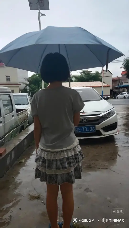 帮我生成一个视频：让图片中的场景动起来，人物变成无数灰色颗粒消失在视频中，向右吹走，原比例。比例 16:9，时长 5s，模型 高品质[右移,左摇,跟随][右移,左摇,跟随][下降,上摇] by Hailuo AI Video Generator