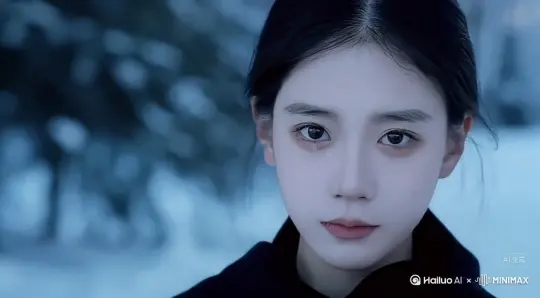 帮我生成一个视频：让图片中的场景动起来，人物变成无数灰色花瓣[右移,左摇,跟随]消失在视频中，向右吹走，（沙尘数量只在人物慢慢中涌出，然后消失）原比例。模型 高品质 by Hailuo AI Video Generator