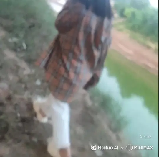 帮我生成一个视频：让图片中的场景动起来，人物变成无数灰色颗粒消失在视频中，向右吹走，原比例。比例 16:9，时长 5s，模型 高品质[右移,左摇,跟随] by Hailuo AI Video Generator