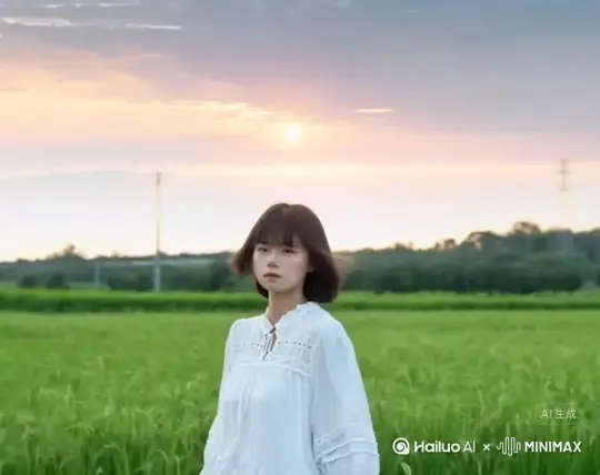 帮我生成一个视频:帮我生成一个视频:让图片中的场景动起来,人物不动,人物变成无数灰色颗粒消失在视频中,向右吹走,原比例。比例 16:9,时长 5s,模型 高品质。原比例。比例 4:3。原比例。比例 4:3。 by Hailuo AI Video Generator