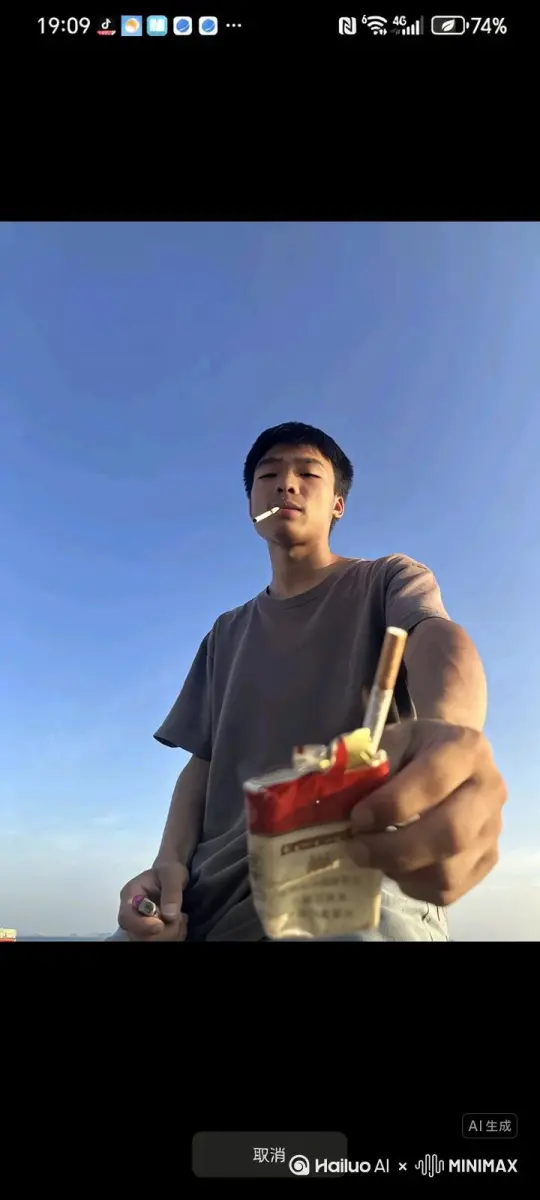 帮我生成一个视频：让图片中的场景动起来，人物变成无数花瓣消失在视频中，向右吹走，原比例。比例 16:9，时长 5s，模型 高品质 by Hailuo AI Video Generator