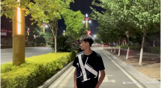 帮我生成一个视频：让图片中场景动起来，人物变成无数灰色沙尘消失在视频中，像右吹走，（沙尘数量只在人物漫漫中涌出，然后消失）原比例。模型 高品质[右移,左摇,跟随] by Hailuo AI Video Generator