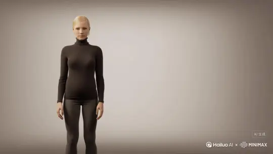 人物化成灰往右边慢慢地飞，最后消失，人物不动，画质不变 by Hailuo AI Video Generator