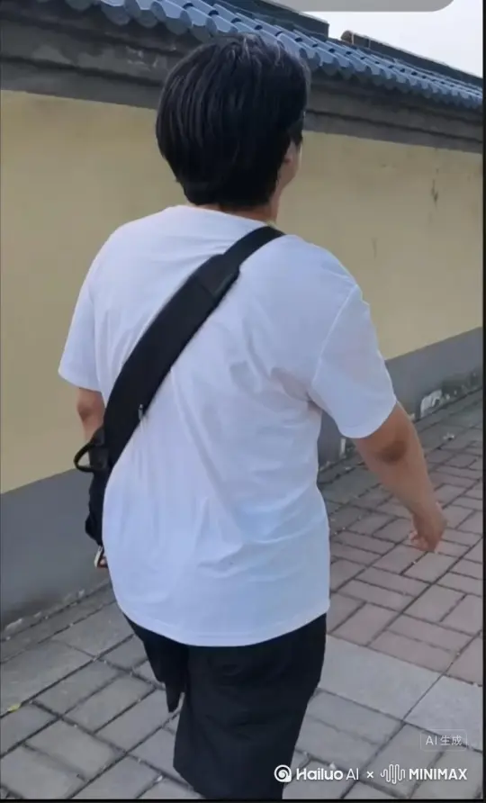 帮我生成一个视频：让图片中的场景动起来，人物变成无数灰色沙尘消失在视频中，向右吹走（沙城数量只在人物中慢慢涌现，然后消失）   原比例。模型  高画质[右移,左摇,跟随] by Hailuo AI Video Generator