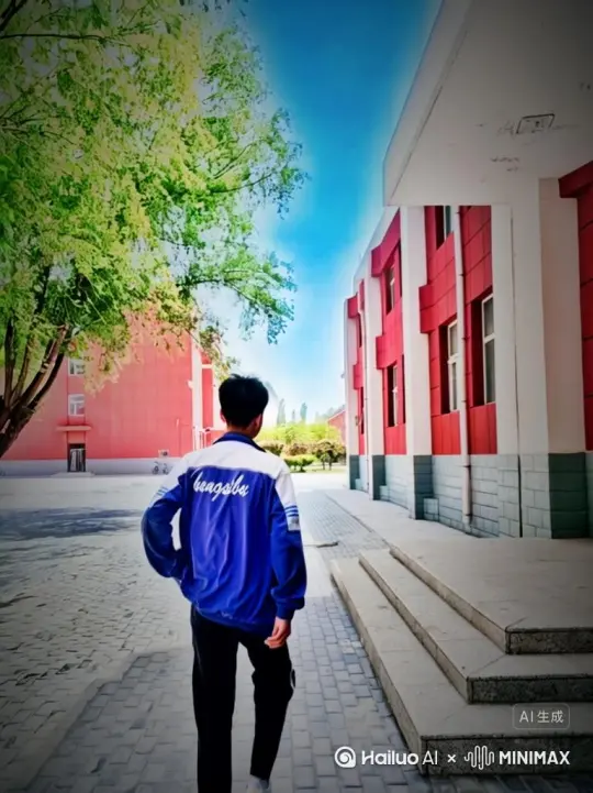 让图片中的场景动起来，人物变成无数花瓣消失在视频中，向右吹走，花瓣只在人物中慢慢涌现然后消失运镜:右环移 by Hailuo AI Video Generator