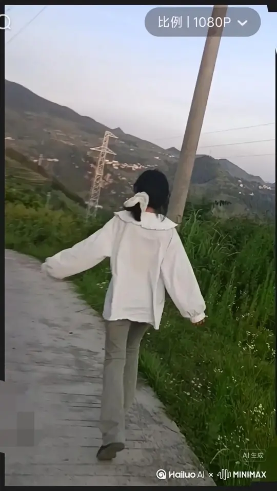 帮我生成帮我生成一个视频：让图中的场景动起来，人物变成无数红色颗粒消失在视频中，向右吹走，原比例。比例16:9，时长5s，模型高品质

[右移,左摇,跟随] by Hailuo AI Video Generator