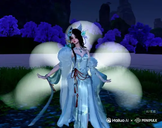[右移,左摇,跟随]帮我生成一个视频让图片中的场景动起来，人物变成无数红色颗粒，消失在视频中，向右吹走 by Hailuo AI Video Generator