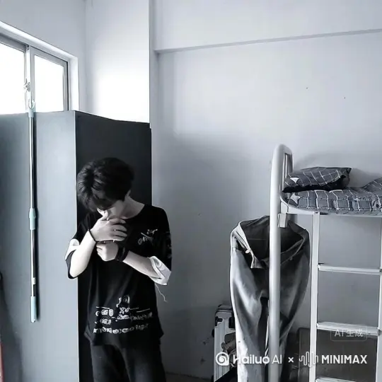 帮我生成一个视频：让图片中的场景动起来，人物变成无数灰色颗粒消失在视频中，向右吹走，原比例。比例 16:9，时长 5s，模型 高品质 by Hailuo AI Video Generator