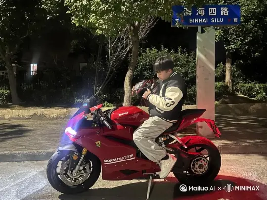 帮我生成一个视频让图片中的场景动起来，人物变成无数玫瑰花瓣瞬间炸开之后人物消失在视频中，向右大片吹去，原比例。比例 16:9，时长 5s，模型 高品质[推出,上升,下摇] by Hailuo AI Video Generator