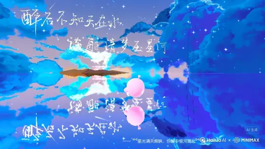 人物变成无数红色花瓣消失在视频中，向右吹走，要满屏，要散开不规则自然（花瓣数量只在人物漫漫中涌出，然后消失）原比 by Hailuo AI Video Generator