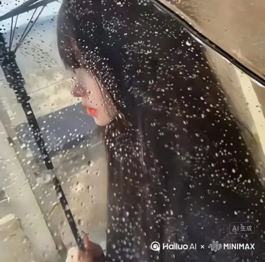 帮我生成帮我生成一个视频：让图片中的场景动起来，人物变成无数灰色颗粒，消失在视频中，向右推手，原比例。比例16：9，时长5秒，模型 高品质 by Hailuo AI Video Generator