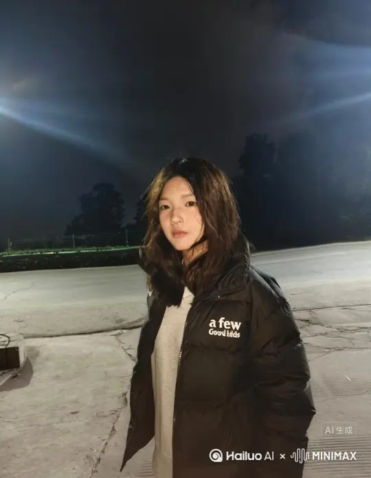 帮我生成一个视频：让图片中的场景动起来，人物变成无数玫瑰花瓣消失在视频中，向右吹走（玫瑰花瓣数量只在人物中慢慢涌现，然后消失）   原比例。模型  高画质 by Hailuo AI Video Generator