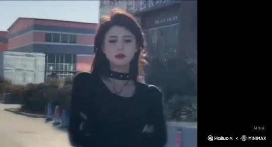 帮我生成一个视频:让图片中的场景动起来，人物变成无数灰色沙尘消失在视频中，向右吹走，(沙尘数量只在人物慢慢中涌，然后消失)原比例  模型  高品质 by Hailuo AI Video Generator