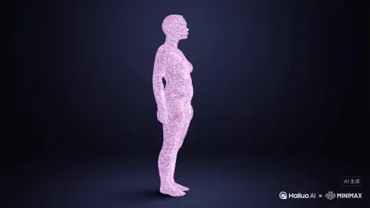 人物花瓣消散，人物消失变花瓣特效 by Hailuo AI Video Generator