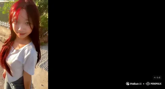  帮我生成一个视频：让图片中的场景动起来，人物变成无数灰色颗粒消失在视频中，向右吹走，原比例。模型 高品质 by Hailuo AI Video Generator