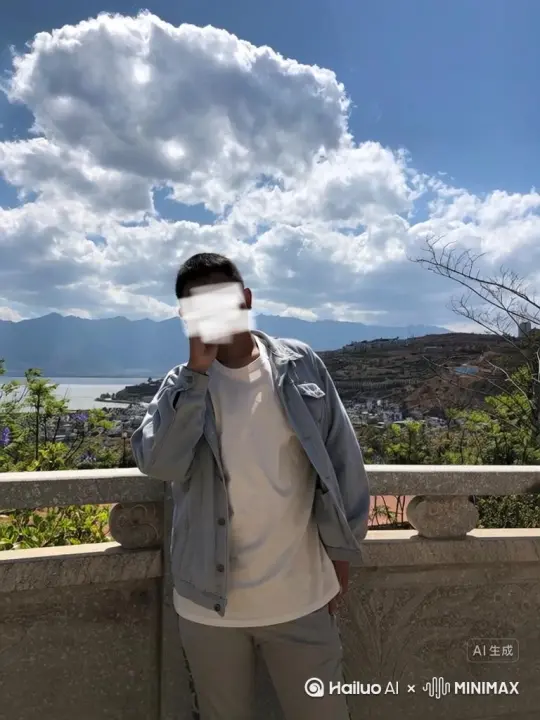 让图片中的场景动起来，人物变成无数红色沙尘消失在视频中，（沙城数量只在人物中慢慢涌现，然后消失）   原比例。模型  高画质[右移,左摇,跟随] by Hailuo AI Video Generator