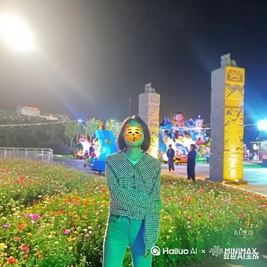 帮我生成一个视频：让图片中的场景动起来，人物变成无数玫瑰花瓣消失在视频中，向右吹走，原比例。比例 16:9，时长 7s，模型 高品质[右移,跟随] by Hailuo AI Video Generator
