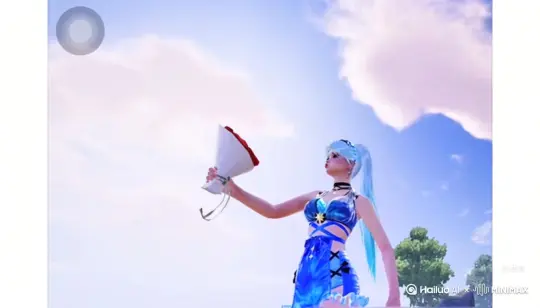 把人物生成花瓣飘落效果人物消失花瓣一定要小，一定要密，必须是玫瑰花瓣，做得要真实花瓣一定要一定要小 by Hailuo AI Video Generator