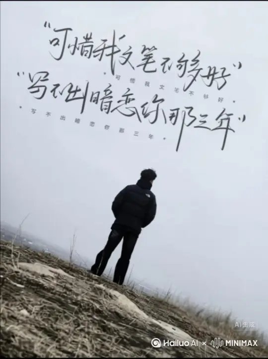 帮我生成一个视频：让图片中的场景动起来，人物变成无数灰色颗粒消失在视频中，向右吹走，原比例。比例 16:9，时长 5s，模型 高品质 by Hailuo AI Video Generator