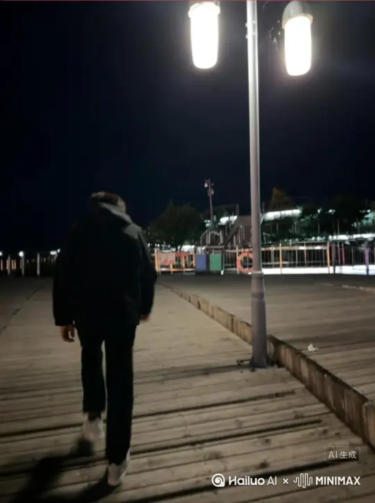 帮我生成一个视频：让照片场景动起来，人物变成无数玫瑰花瓣消失在视频中，向右吹走（玫瑰花瓣只在人物慢慢中涌出，然后消失）原比例模型 高品质 by Hailuo AI Video Generator