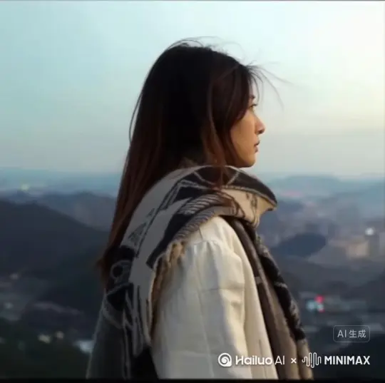 帮我生成一个视频：让图片中的场景动起来人物变成无数玫瑰花瓣消失在视频中，向右吹走，（玫瑰花数量只在人物慢慢中涌出，然后消失）原[右移,左摇,跟随][右移,左摇,跟随]比例.模型高质量 by Hailuo AI Video Generator
