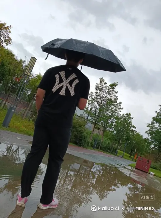 帮我生成一个视频：让图片中的场景动起来，人物变成无数灰色颗粒消失在视频中，向右吹走，原比例。比例 16:9，时长 5s，模型 高品质 by Hailuo AI Video Generator