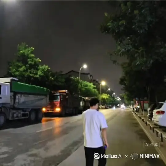 帮我生成一个视频:让图片中的场景动起来，人物变成无数灰色沙尘消失在视频中，向右吹走，(沙尘数量只在人物漫漫中涌出，然后涌出)原比例。模型高质量[右移,左摇,跟随] by Hailuo AI Video Generator