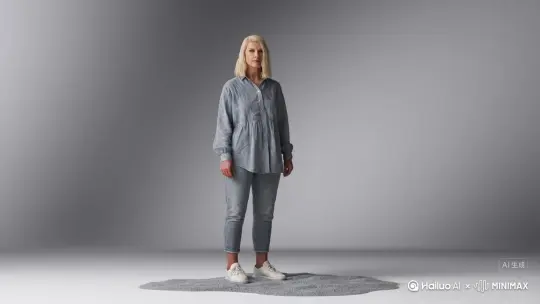 帮我生成一个视频：让图片中的场景动起来，人物变成无数灰色颗粒消失在视频中，向右吹走，原比例。比例 16:9，时长 5s，模型 高品质 by Hailuo AI Video Generator