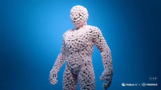 人物变成玫瑰慢慢消散 by Hailuo AI Video Generator