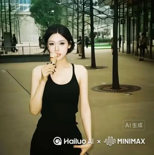 帮我生成一个视频:让图片中的场景动起来，人物变成无数 灰色沙尘消失在视频中，向右吹走（沙尘数量只在人物慢慢中涌出，然后消失）原比例 模型高品质[右移,左摇,跟随] by Hailuo AI Video Generator