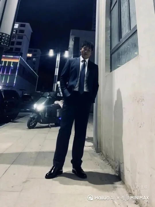 帮我生成一个视频：让图片中的场景动起来，人物变成无数灰色颗粒消失在视频中，向右吹走，原比例。比例 16:9，时长 5s，模型 高品质 by Hailuo AI Video Generator