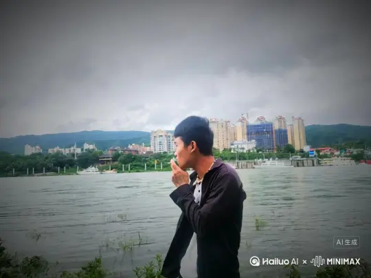 让图片中的场景动起来，人物变成无数玫瑰花瓣消失在视频中，向右吹走，原比例，比16:9，时长5s，模型，高质品 by Hailuo AI Video Generator