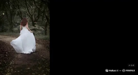 主体人物身上变出一大团微小深红色花瓣，花瓣和红色向外爆炸式向右扩散主体人物身体，随之从四肢开始逐渐瓦解，化作无数红色粒子轻盈飘散，最终人物完全消失在漫天飞舞的花瓣中，人物完全消失，写实风格电影光效 by Hailuo AI Video Generator