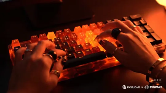 岩浆材质，敲击感松软 by Hailuo AI Video Generator