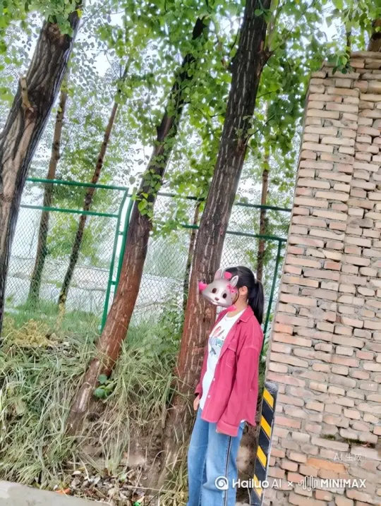 帮我生成一个视频：让图片中的场景动起来，人物变成无数红色玫瑰花花瓣消失在视频中，向右吹走视频时长七秒 by Hailuo AI Video Generator
